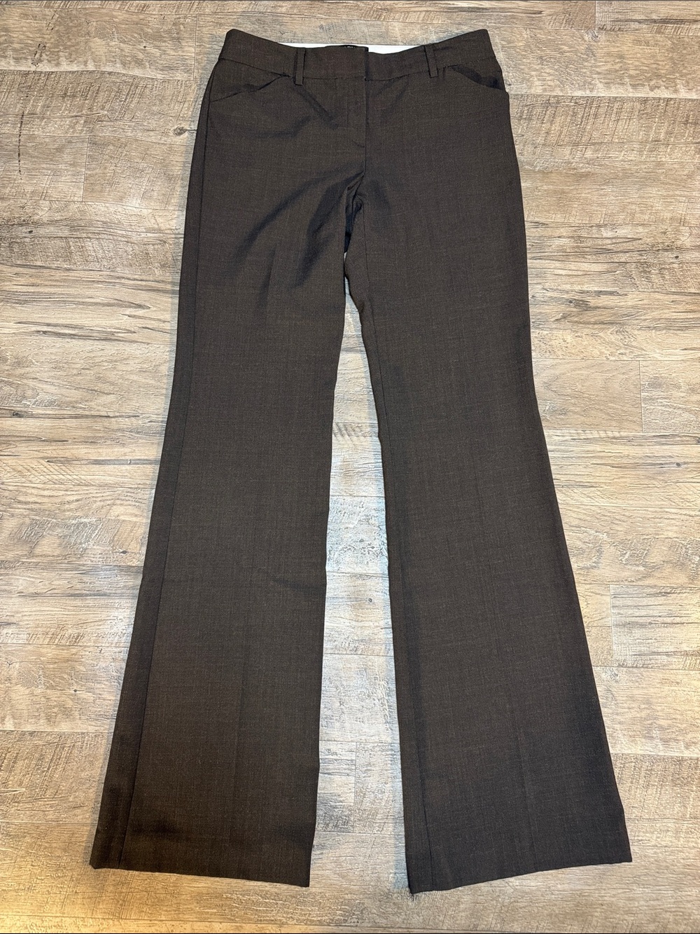 Victoria's Secret “the Christie Fit” Dark Brown Flare Dress Pants - Size 6 Long